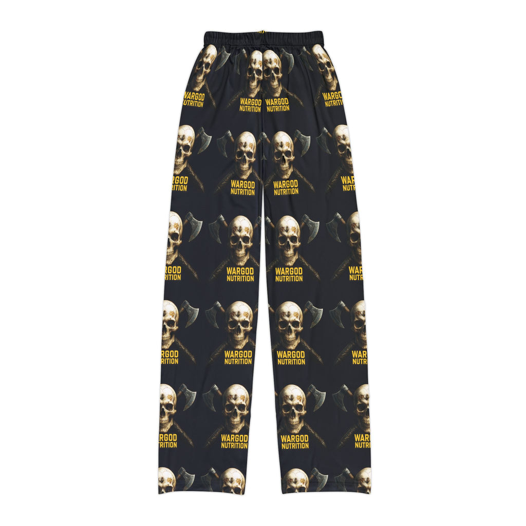 Kids Skull Lounge Pants — 'Mardoo Nothing' All-Over Print Cozy Pajama Trousers