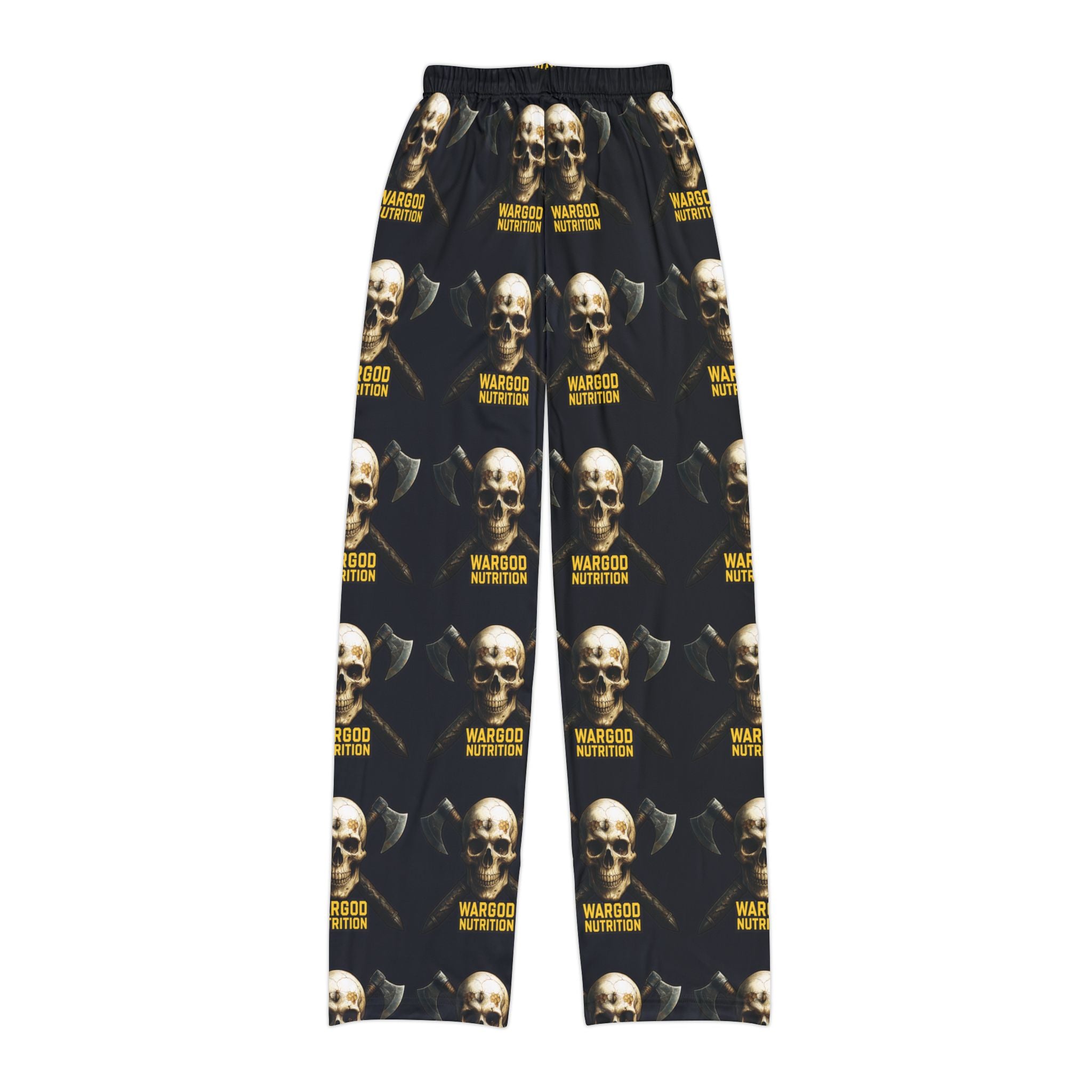 Kids Skull Lounge Pants — 'Mardoo Nothing' All-Over Print Cozy Pajama Trousers