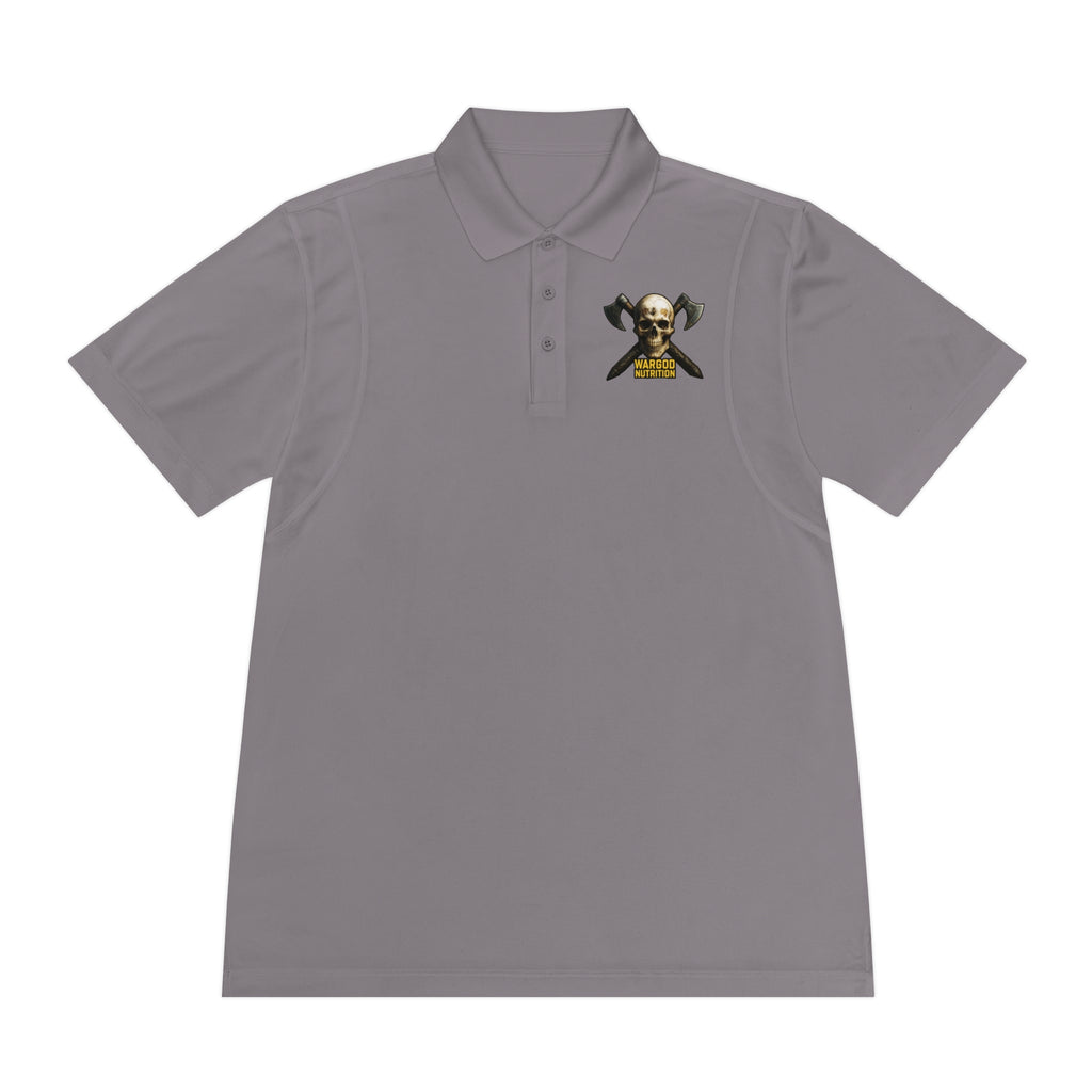 Skull & Crossbones Polo Shirt — Men's Pirate Vibe Embroidered Sport Polo