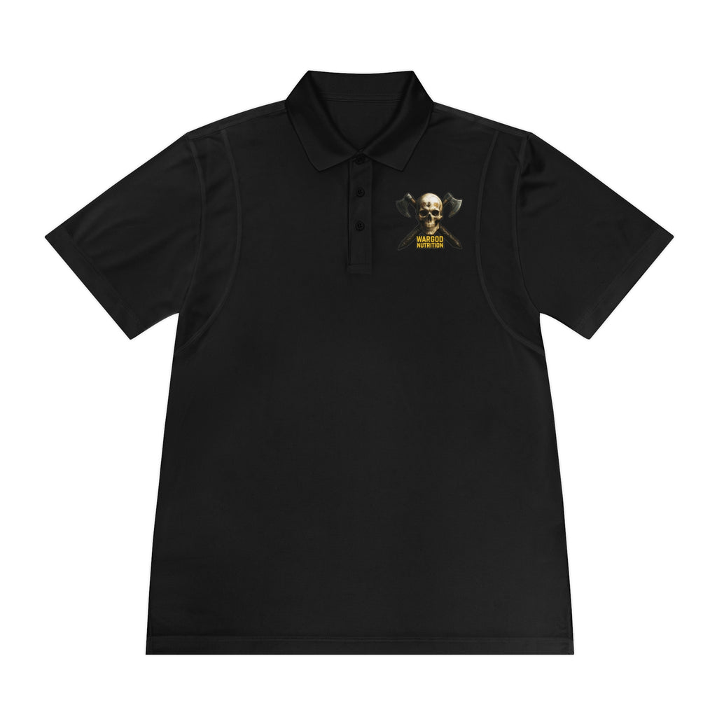 Skull & Crossbones Polo Shirt — Men's Pirate Vibe Embroidered Sport Polo
