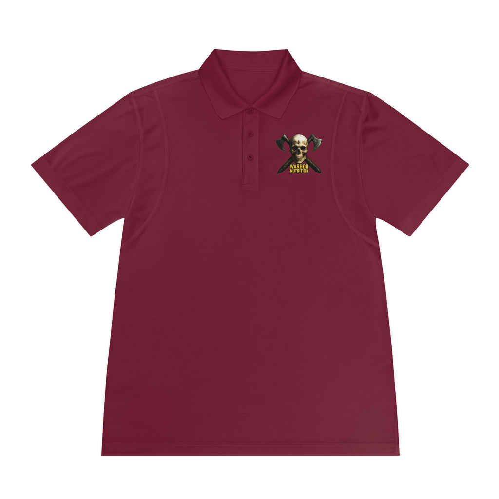 Skull & Crossbones Polo Shirt — Men's Pirate Vibe Embroidered Sport Polo