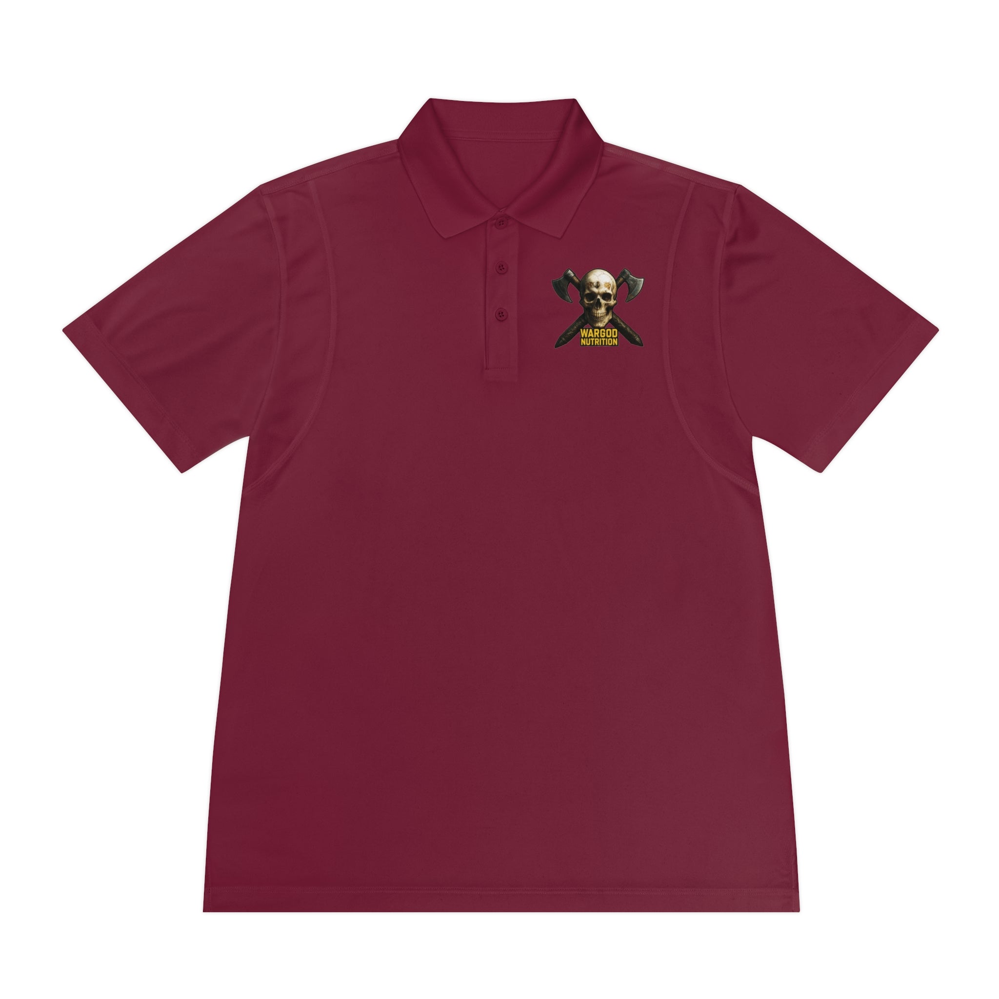 Skull & Crossbones Polo Shirt — Men's Pirate Vibe Embroidered Sport Polo