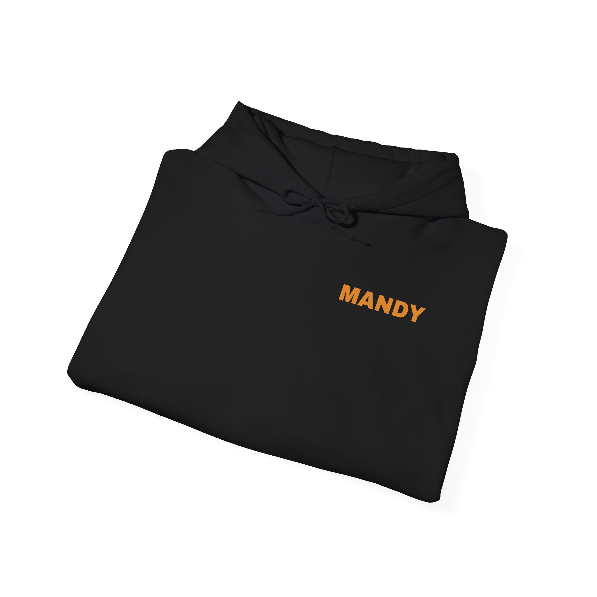 Wargod Nutrition Skull & Axes Hoodie — 'MANDY' Chest Logo, Branded Sleeve Workout Hoodie