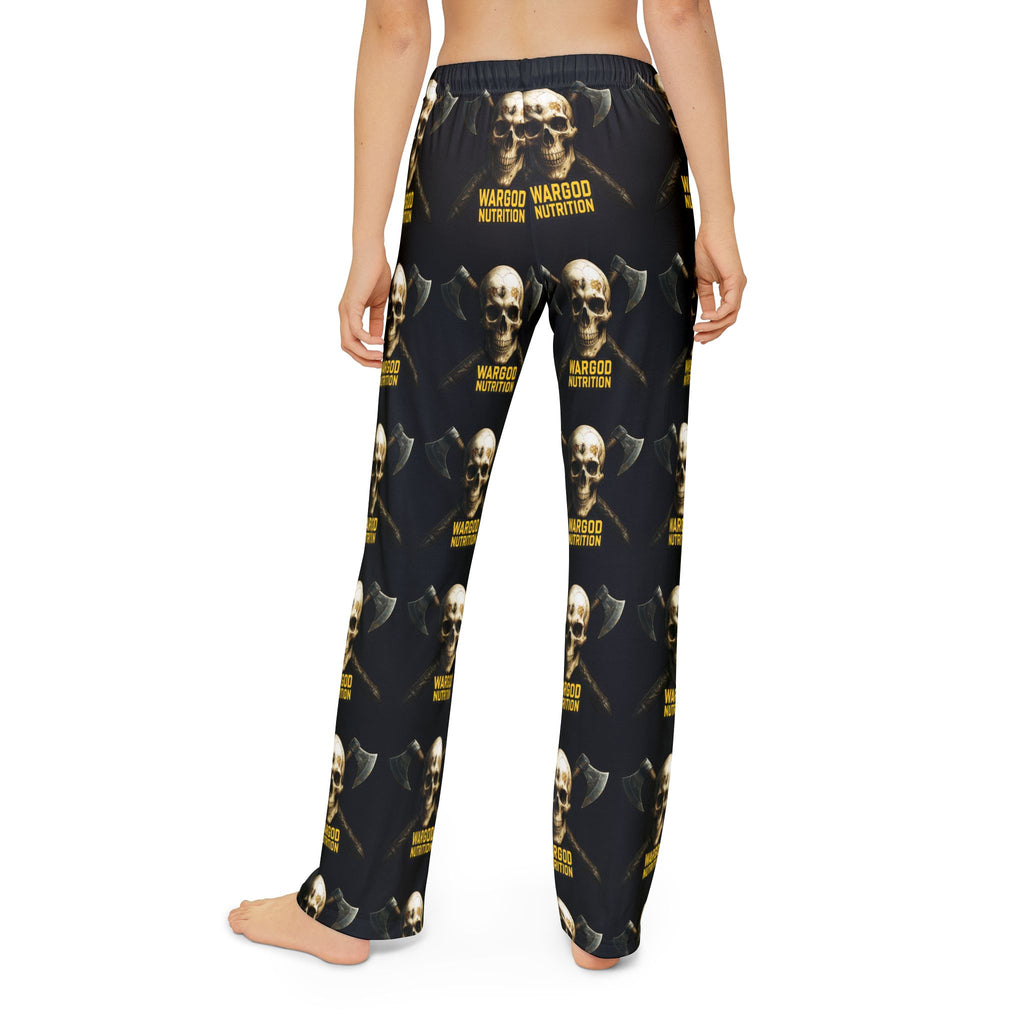 Kids Skull Lounge Pants — 'Mardoo Nothing' All-Over Print Cozy Pajama Trousers