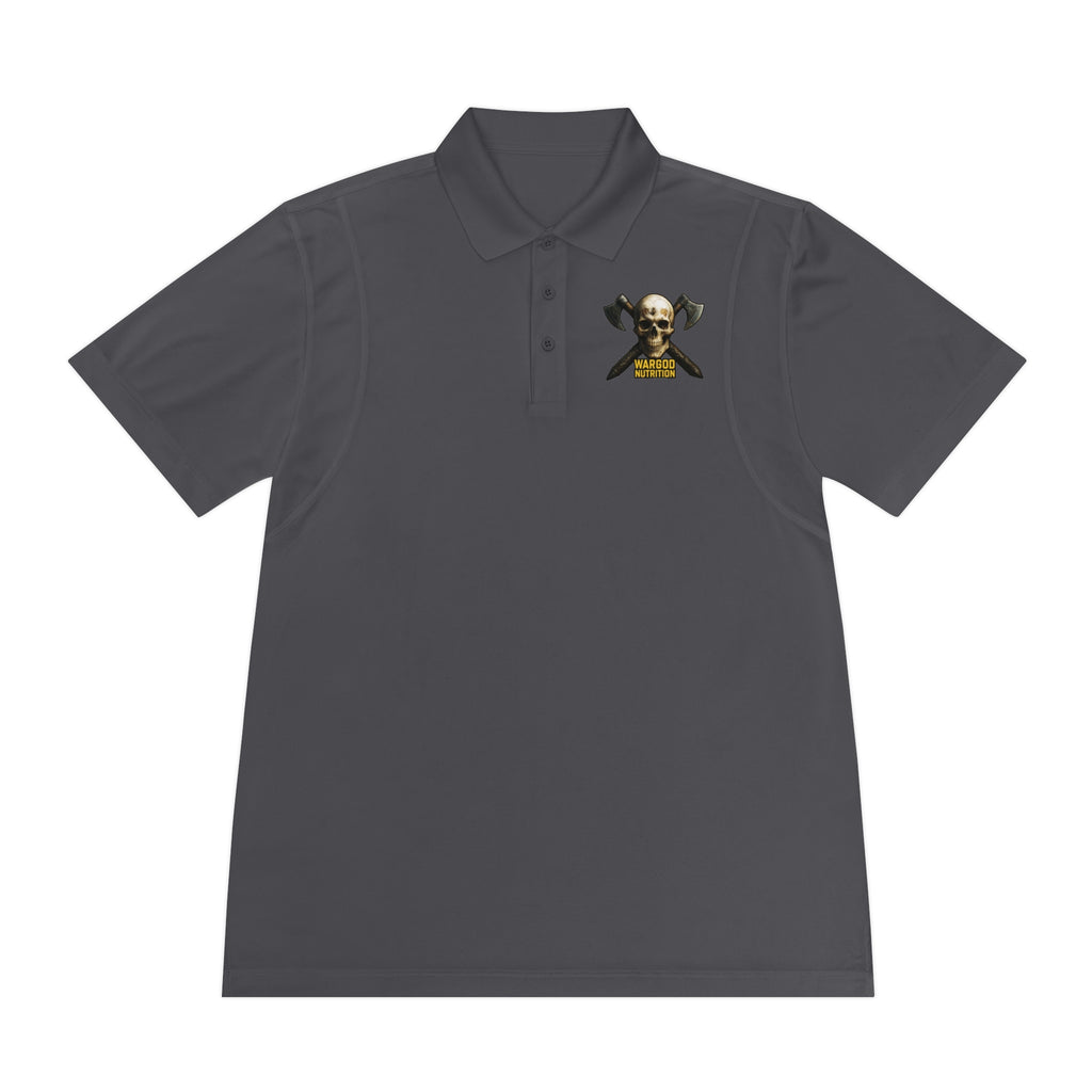 Skull & Crossbones Polo Shirt — Men's Pirate Vibe Embroidered Sport Polo