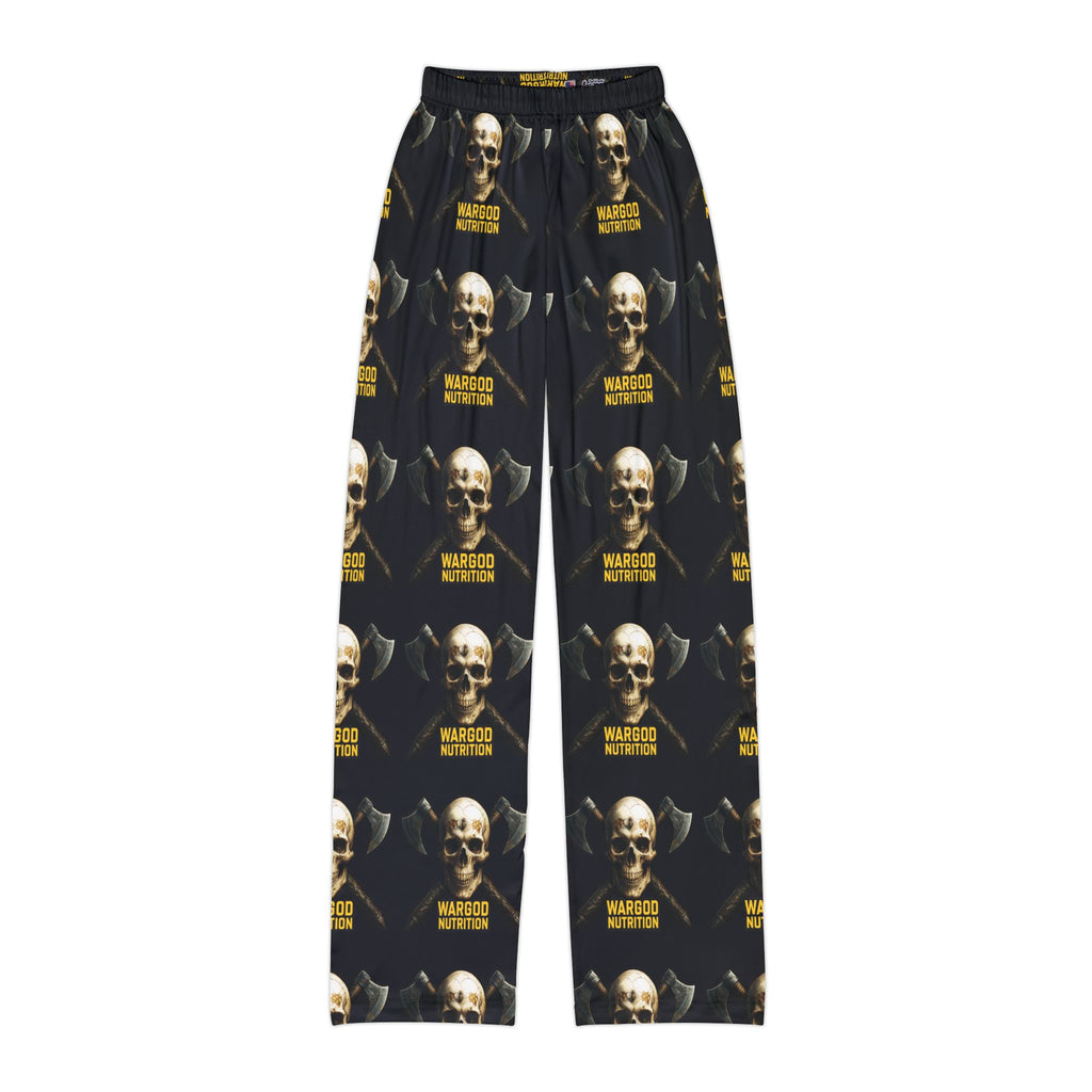 Kids Skull Lounge Pants — 'Mardoo Nothing' All-Over Print Cozy Pajama Trousers