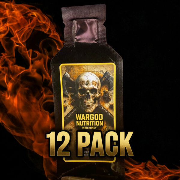 War Honey 12 pack with text overlay